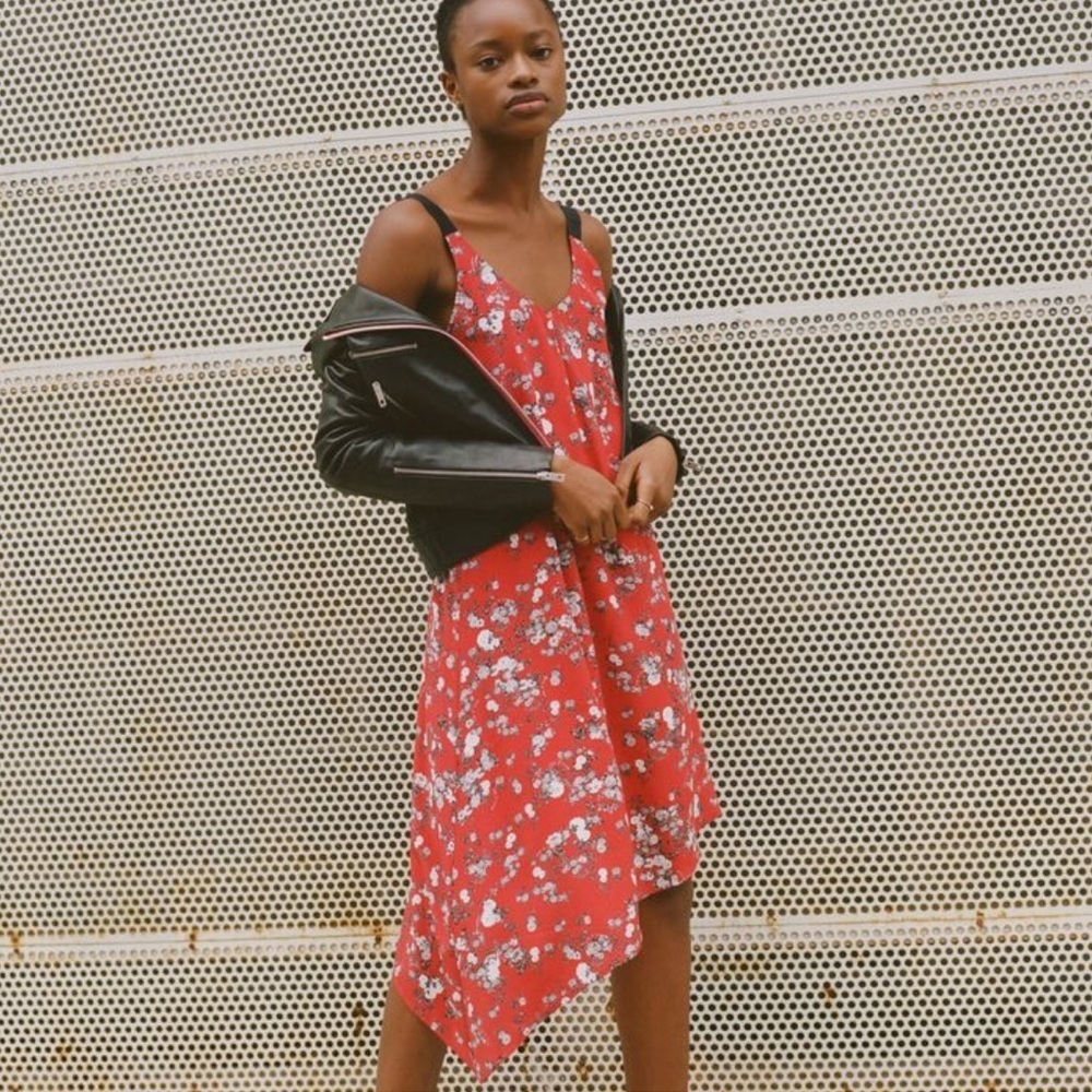 Rag & Bone Zoe Floral Silk Slip Dress